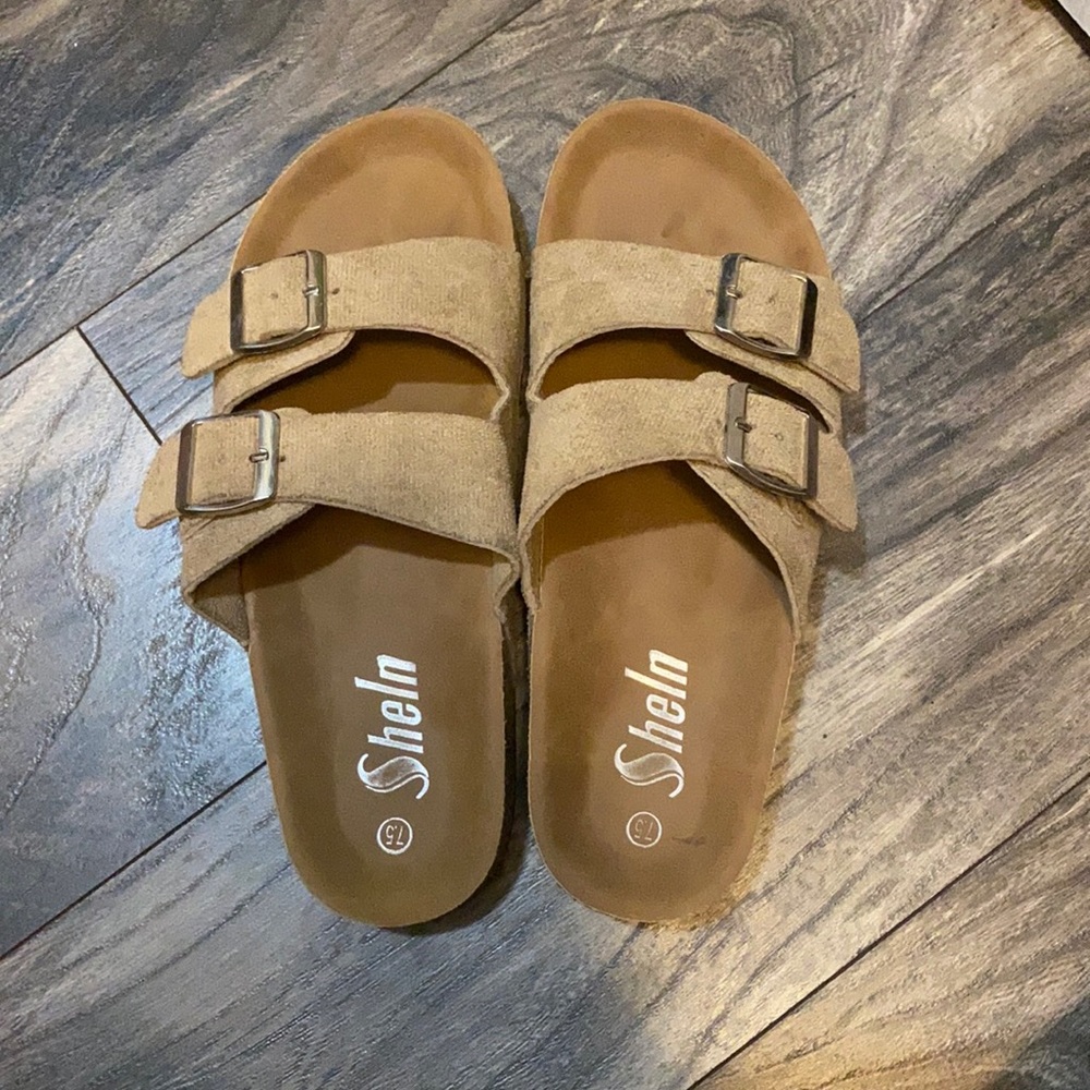 Slide on sandals